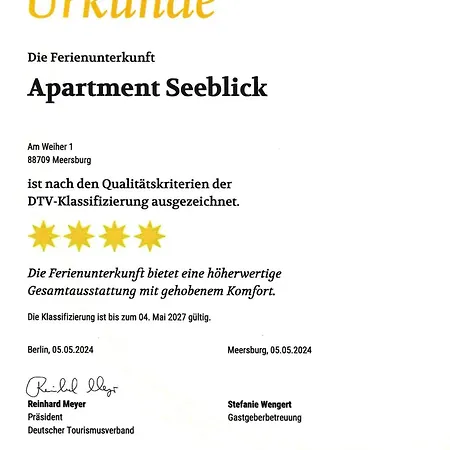 Ferienapartment Seeblick アパート メーアスブルク